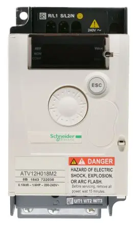 Produktfoto 1 von Schneider Electric Altivar 1-Phasen Frequenzumrichter 0.18 kW 480V 1.4 A 400Hz