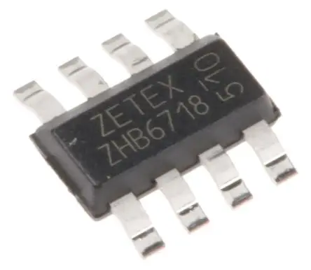 Produktfoto 1 von DiodesZetex Oberfläche Transistor NPN + PNP 20 V / 2.5 A, SMD 8-Pin