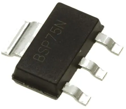 Produktfoto 1 von DiodesZetex BSP75N 1 Leistungsschalter-IC Netzschalter Niederspannungsseite Low-Side 0.52 Ω 4-Pin 5 Ausg. SOT-223