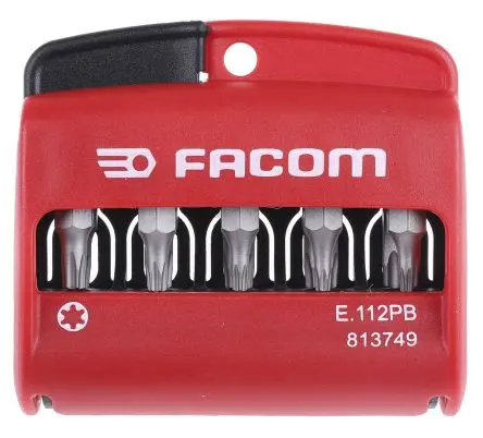 Produktfoto 1 von Facom Innensechsrund Bithalter, Polyamid 1/4 in 1/4-25 mm, Länge 25mm, 10-teilig