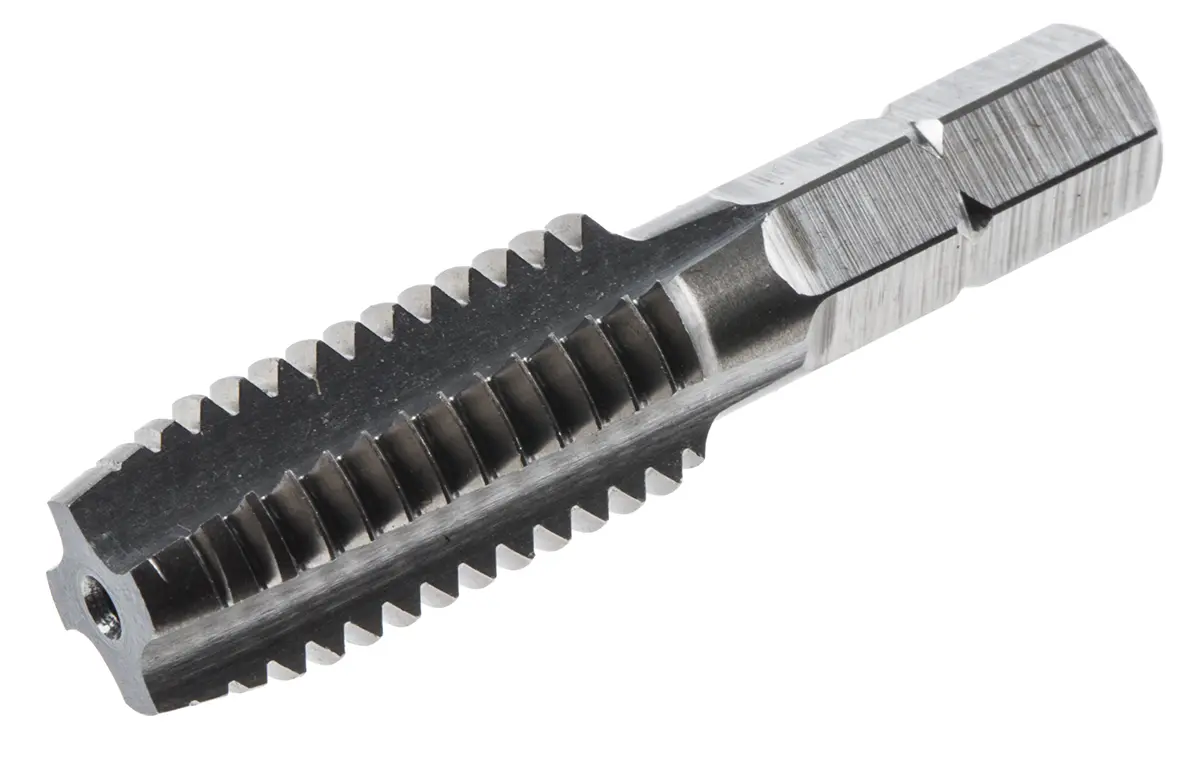 Produktfoto 1 von RS PRO Gewindebohrer HSS Hand, Metrisch Sechskantantrieb-Gewindebohrer, Rechtsgewinde, 1-teilig M10