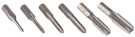 Produktfoto 1 von RS PRO Gewindebohrer Satz HSS Hand, Metrisch Sechskantantrieb-Gewindebohrer, Rechtsgewinde, 6-teilig M3 x M10