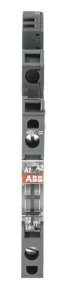 Produktfoto 1 von ABB R600 Interface Relais / 250V ac 48V ac/dc, 1-poliger Wechsler DIN-Schienen 5 V → 250V ac