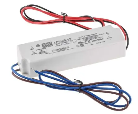Produktfoto 1 von MEAN WELL LED-Treiber, 36 W 264V ac, 90 V ac LED-Treiber 3A, Ausgang 12V