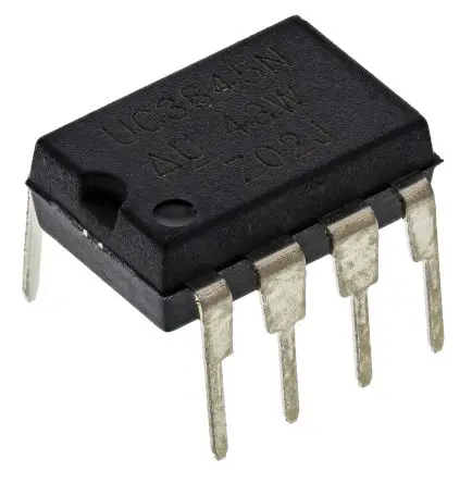 Produktfoto 1 von Texas Instruments PWM-Controller 500 kHz 125V 5.2V 4 mA 8-Pin 1 A PDIP 1-Ausg.