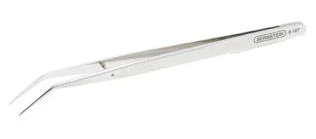 Produktfoto 1 von Bernstein Stahl, vernickelt Pinzette, 150mm 1-teilig ESD-Sicherheit