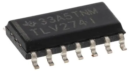 Produktfoto 1 von Texas Instruments Operationsverstärker Oberfläche 3 MHz SOIC, biplor typ. 16V, biplor typ. 5 V, 14-Pin AEC-Q100