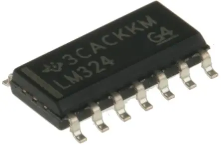 Produktfoto 1 von Texas Instruments Operationsverstärker Oberfläche 1.2 MHz SOIC, biplor typ. 30V, biplor typ. 5 V, 14-Pin