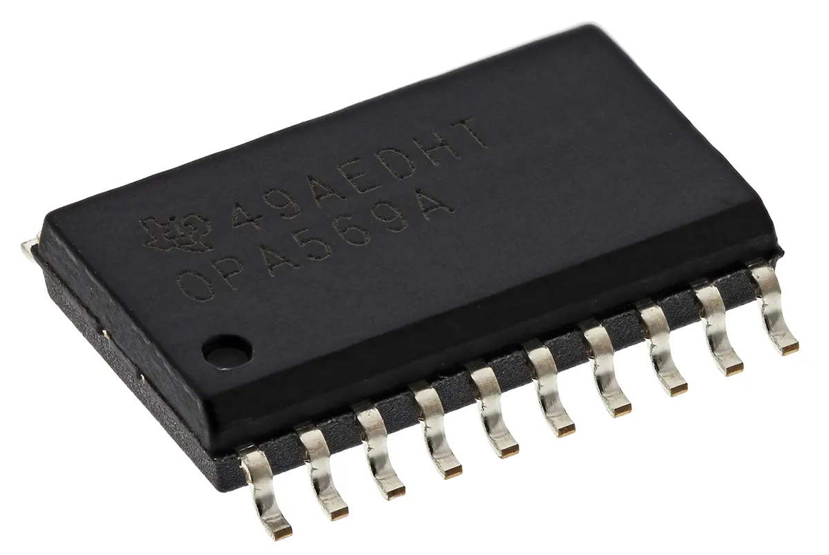 Produktfoto 1 von Texas Instruments Operationsverstärker Oberfläche 1.2 MHz SOIC, biplor typ. 5.5 V, biplor typ. 3 V, 20-Pin