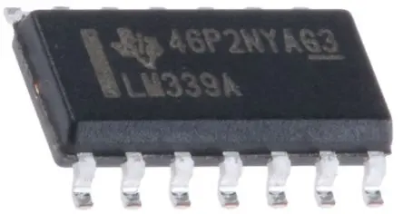Produktfoto 1 von Texas Instruments Komparator Universal SOIC Open-Collector 1.3 μs 4-Kanal 14-Pin 36V 3 V