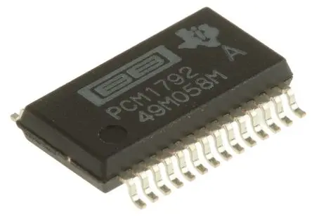 Produktfoto 1 von Texas Instruments 24 bit 2 Audio-DAC 192 ksps SSOP, 28-Pin, Interface SPI, I2C