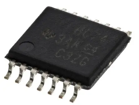 Produktfoto 1 von Texas Instruments IC Flip-Flop 2, HC, Einseitig, TSSOP, 14-Pin
