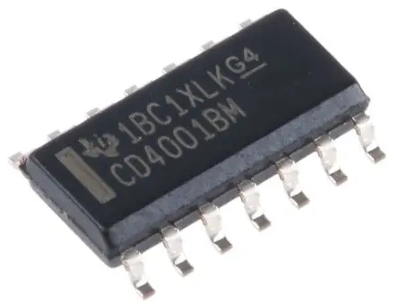 Produktfoto 1 von Texas Instruments Logikgatter, 4-Elem., NOR, 4000, Puffer, 4.2 mA, 14-Pin, SOIC, 2