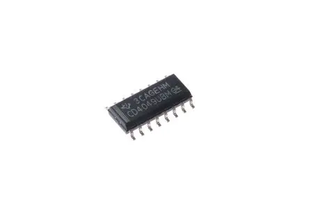 Produktfoto 1 von Texas Instruments 4000 Puffer, Wandler 6-Kanal Invertierer SOIC Buffer & Converter IC Einseitig Spannung ESR 16-Pin