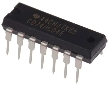 Produktfoto 1 von Texas Instruments CMOS-Inverter, Frequenzumrichter, Push-Pull, CMOS 6 14-Pin 130 ns, PDIP