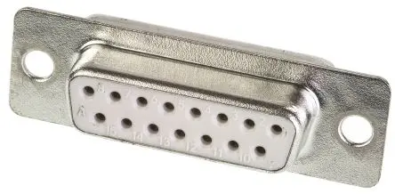 ASSMANN WSW A-DF D-Sub-Steckverbinder A Gerade, 15-polig 2.77 mm Raster, Frontplattenmontage