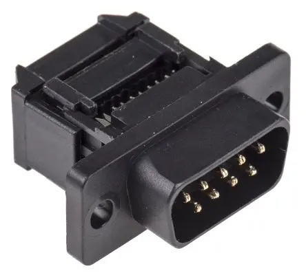 Produktfoto 1 von ASSMANN WSW A-DSF D-Sub-Steckverbinder gewinkelt, 9-polig 2.54 mm Raster, Kabel Stecker/Buchse