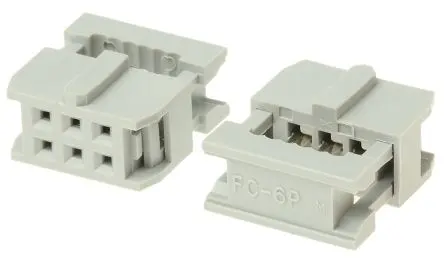 Produktfoto 1 von ASSMANN WSW AWP IDC-Steckverbinder Buchse, gewinkelt, 6-polig Kabel / 2-reihig, Raster 2.54 mm