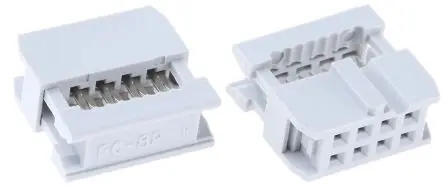 Produktfoto 1 von ASSMANN WSW AWP IDC-Steckverbinder Buchse, gewinkelt, 8-polig Kabel / 2-reihig, Raster 2.54 mm