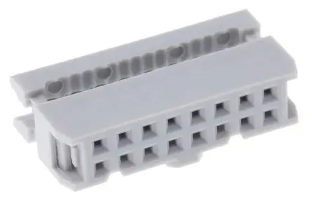 Produktfoto 1 von ASSMANN WSW AWP IDC-Steckverbinder Buchse, gewinkelt, 16-polig Kabel / 2-reihig, Raster 2.54 mm
