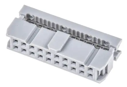 Produktfoto 1 von ASSMANN WSW AWP IDC-Steckverbinder Buchse, gewinkelt, 20-polig Kabel / 2-reihig, Raster 2.54 mm