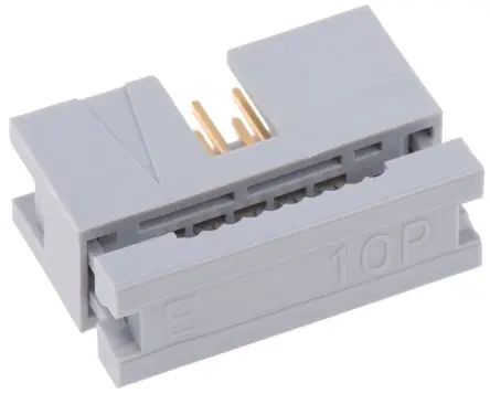 Produktfoto 1 von ASSMANN WSW AWHC IDC-Steckverbinder Stecker, gewinkelt, 10-polig Kabel / 2-reihig, Raster 2.54 mm