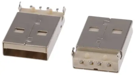 Produktfoto 1 von ASSMANN WSW, gewinkelt A-USB USB-Steckverbinder Stecker USB Typ A 1, Oberfläche USB 2.0