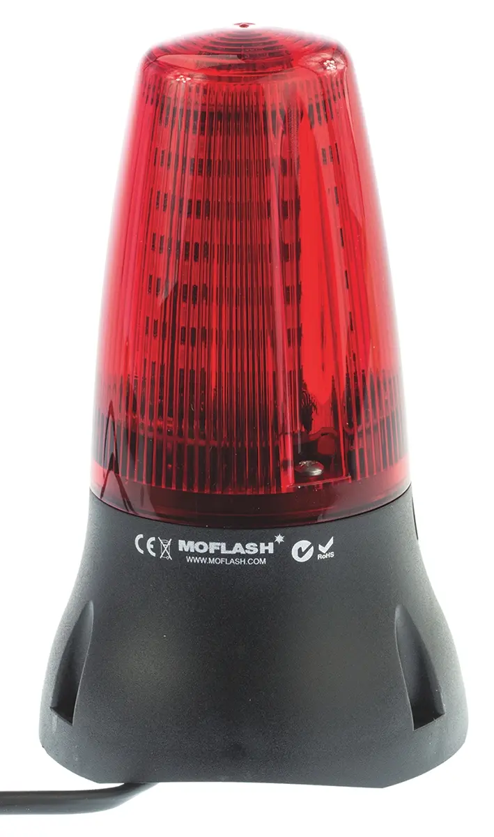 Produktfoto 1 von Moflash LEDA125 LED Dauer-Licht Summer-Signalleuchte Rot / 90dB, 230 Vac