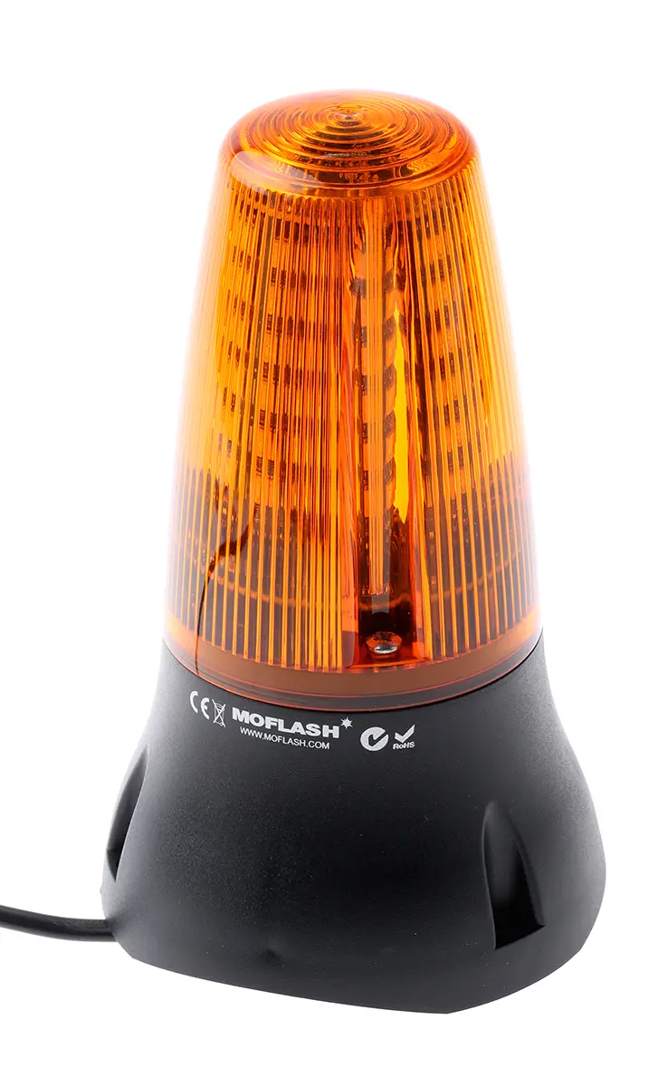 Produktfoto 1 von Moflash LEDA125 LED Dauer-Licht Summer-Signalleuchte Orange / 90dB, 230 V