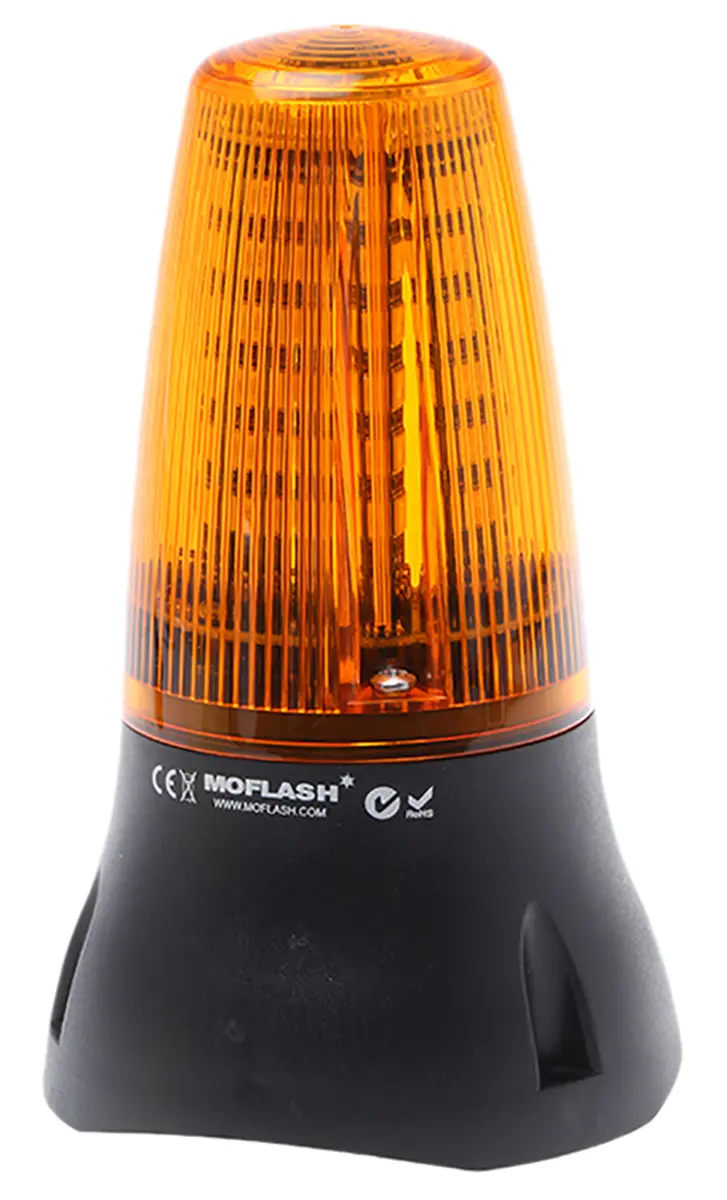 Produktfoto 1 von Moflash LEDA125 LED Dauer-Licht Summer-Signalleuchte Gelb / 90dB, 24 Vdc