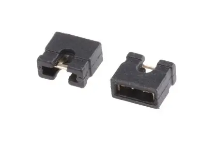 Produktfoto 1 von ASSMANN WSW Schwarz Jumper Buchse 2-polig, Raster 2.54 mm 1-reihig, Länge 4.6 mm, Oben offen