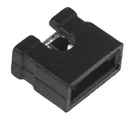 Produktfoto 1 von ASSMANN WSW Schwarz Jumper Buchse 2-polig, Raster 2.54 mm 1-reihig, Länge 4.6 mm, Oben offen