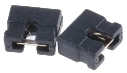 Produktfoto 1 von ASSMANN WSW Schwarz Jumper Buchse 2-polig, Raster 2 mm 1-reihig, Länge 3.5 mm, Oben offen