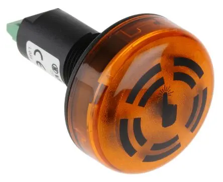 Produktfoto 1 von Werma 450 LED, Dauer-Licht Signalgeber-Summer-Kombination 24V dc Gelb IP65 Einrichtung / 80 dB 80 dB @ 1m