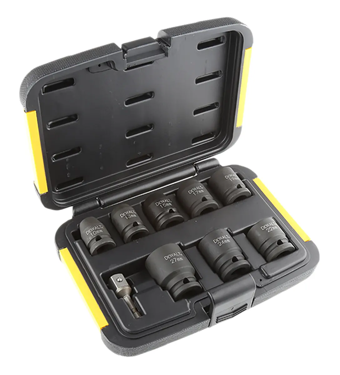 Produktfoto 1 von DeWALT 1/2 in Vierkant 6-Kant 10 to 27 mm 9-teilig