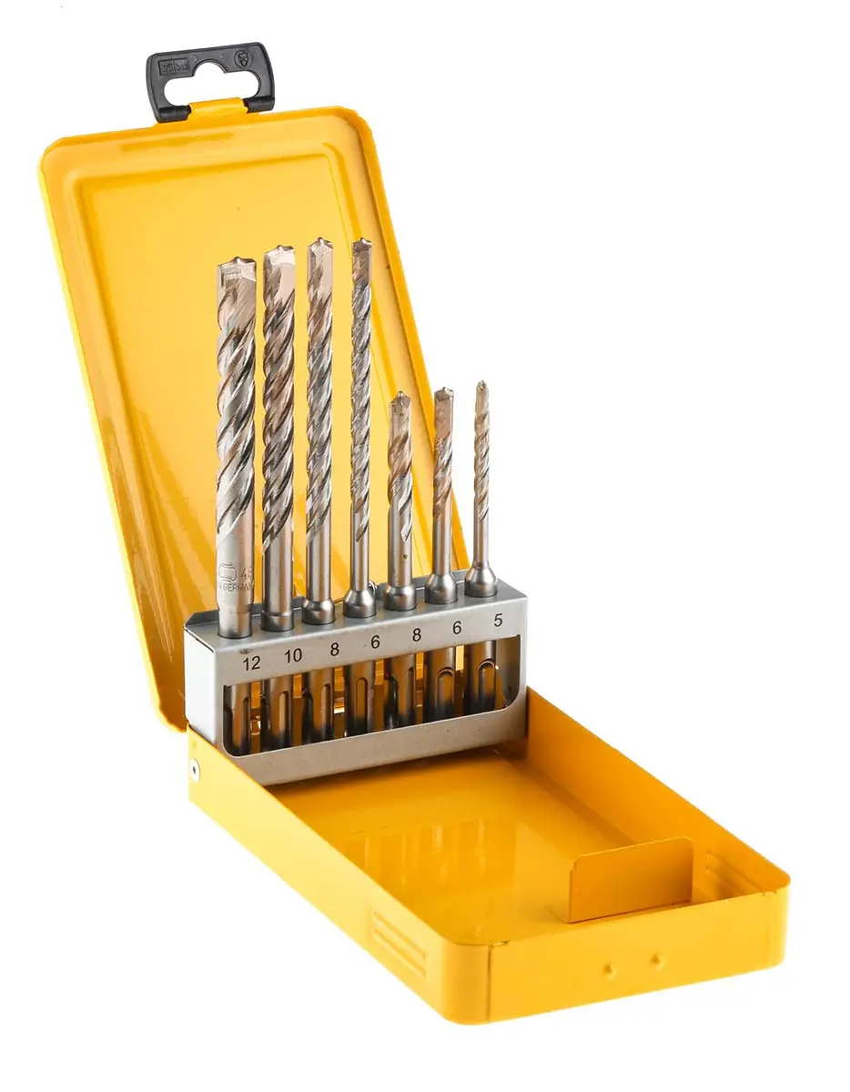 Produktfoto 1 von DeWALT Stahl SDS Satz 5 mm → 12 mm, 7-teilig für Mauerwerk