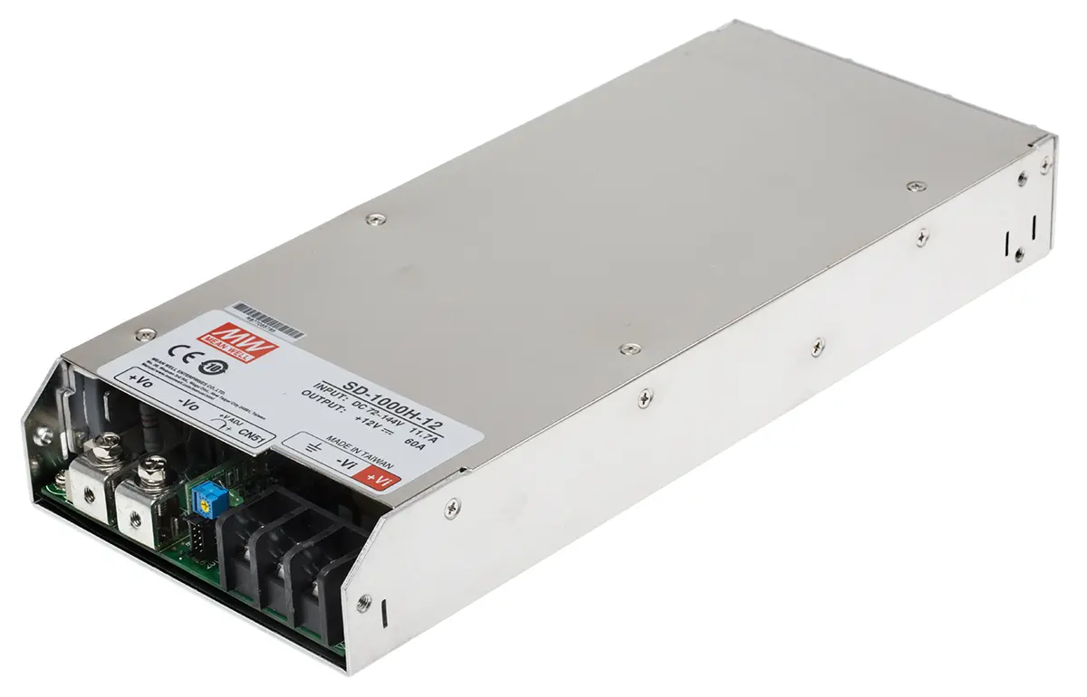 Produktfoto 1 von MEAN WELL SD-100 DC/DC Konverter, 12V dc OUT 60 A Oberfläche 96V dc 2 kV ac 720 W -20 °C 60 °C