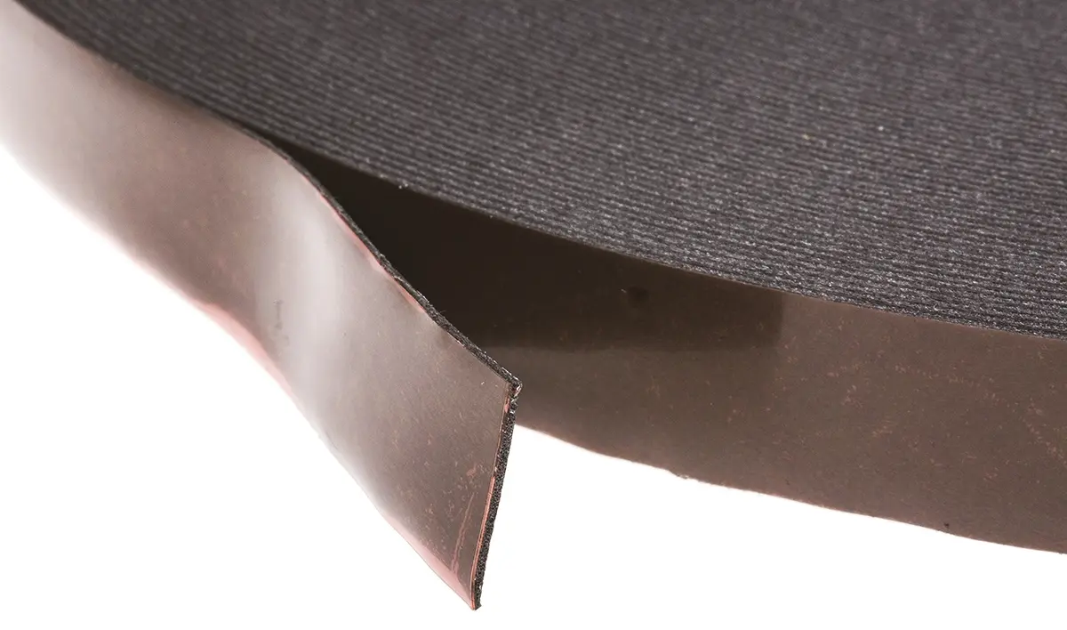 Produktfoto 1 von Tesa 62934 Polyethylenschaum Schaumstoff-Klebeband doppelseitig, Schwarz, Stärke 0.8 mm, 15 mm x 50 m, 17 N/cm