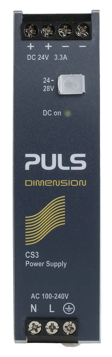 Produktfoto 1 von PULS DIMENSION C-Line DIN-Schienen Netzteil Getaktet 24V dc / 3.3A 80W 100 → 240V ac
