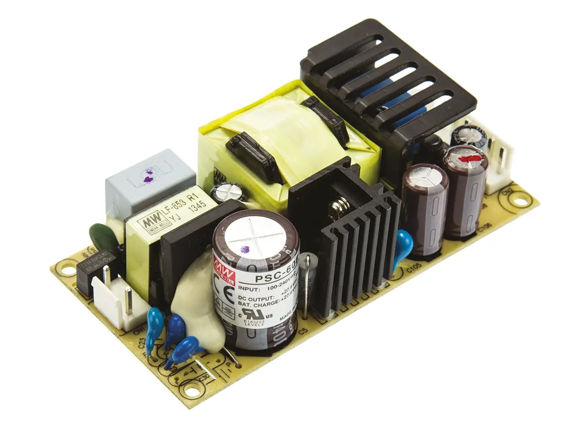 Produktfoto 1 von MEAN WELL Schaltnetzteil, 27.6V dc / 1.4 A, 750 mA 2-Kanal 59W 127 → 370 V dc, 90 → 264 V ac Offene