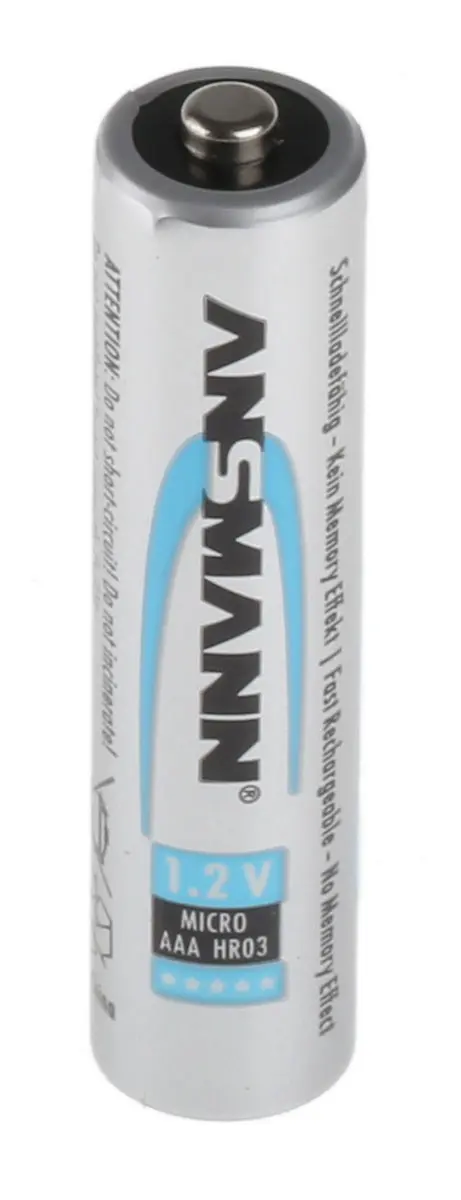 Produktfoto 1 von Ansmann Ansmann MaxE AAA-Akku, Nickel-Metallhydrid, 1.2 V, 800 mAh, 50 °C, -20 °C