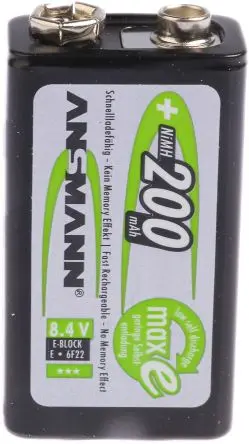 Produktfoto 1 von Ansmann NiMH 9V Akku, 200 mAh