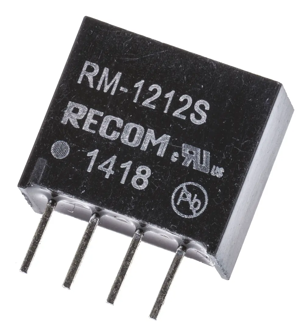 Recom RM DC/DC Konverter, 12V dc OUT 21 mA Durchsteckmontage 12V dc 500 V ac 2 W -40 °C 85 °C