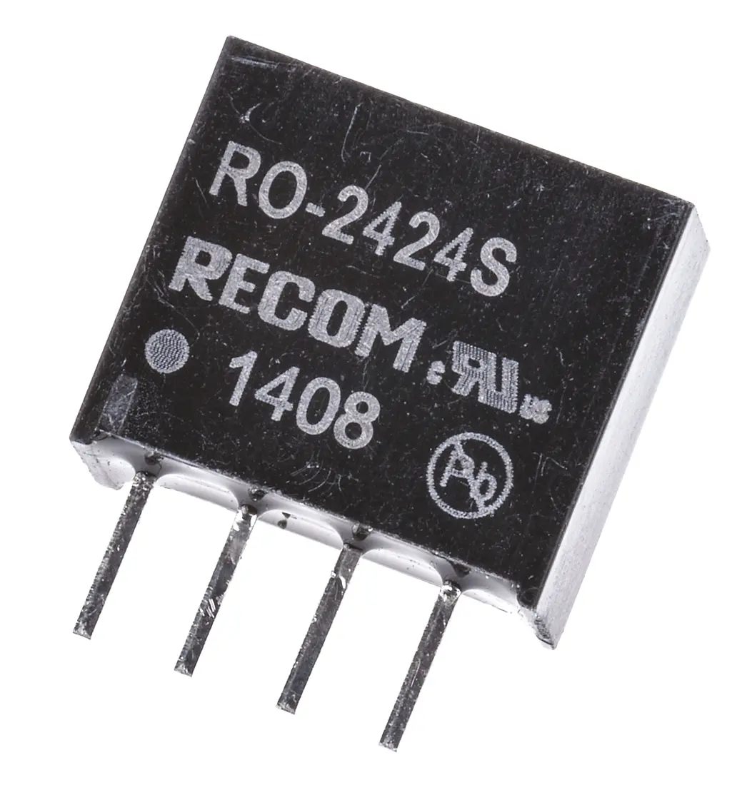 Recom RO DC/DC-Wandler 1W 24 V dc IN, 24V dc OUT / 42mA Durchsteckmontage 1kV dc isoliert