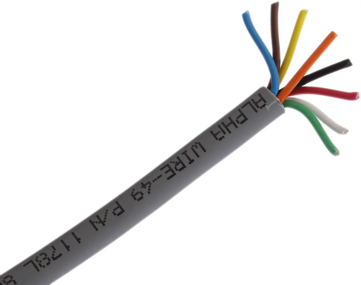 Produktfoto 1 von Alpha Wire Alpha Essentials LSZH Communication & Control Datenkabel, 3-paarig 0.35 mm² 30 m Ø 5.48 mm Raucharm