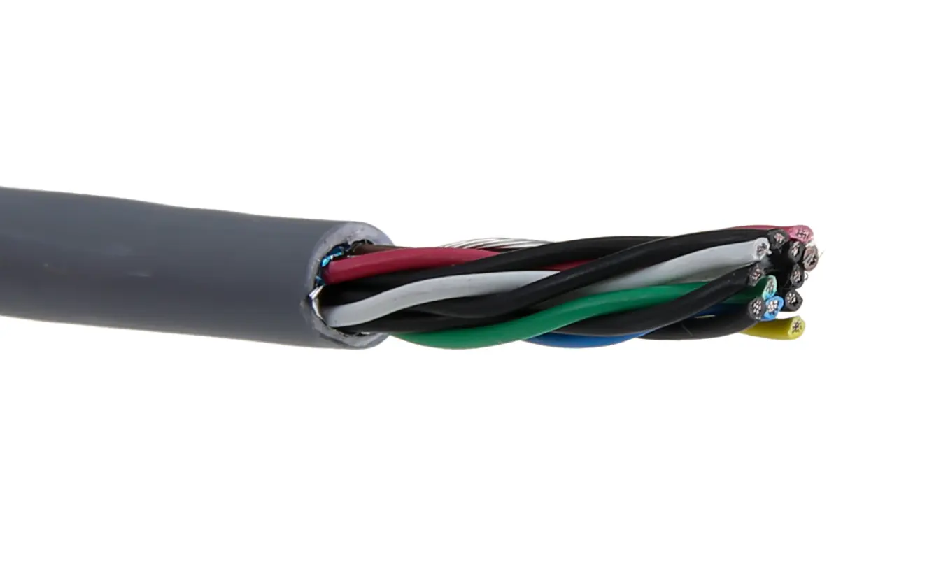 Produktfoto 1 von Alpha Wire Alpha Essentials LSZH Communication & Control Datenkabel, 6-paarig 0,22 mm² Ø 7.59mm F/UTP Schirmung LSZH