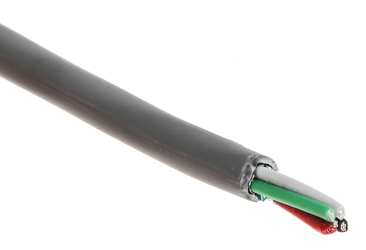 Produktfoto 1 von Alpha Wire Alpha Essentials LSZH Communication & Control Datenkabel, 2-paarig 0,35 mm² Ø 4.82mm U/STP Schirmung LSZH
