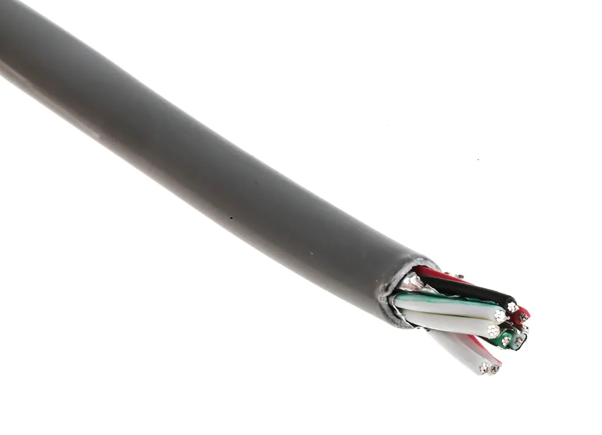 Produktfoto 1 von Alpha Wire Alpha Essentials LSZH Communication & Control Datenkabel, 4-paarig 0,35 mm² Ø 6.15mm U/STP Schirmung LSZH