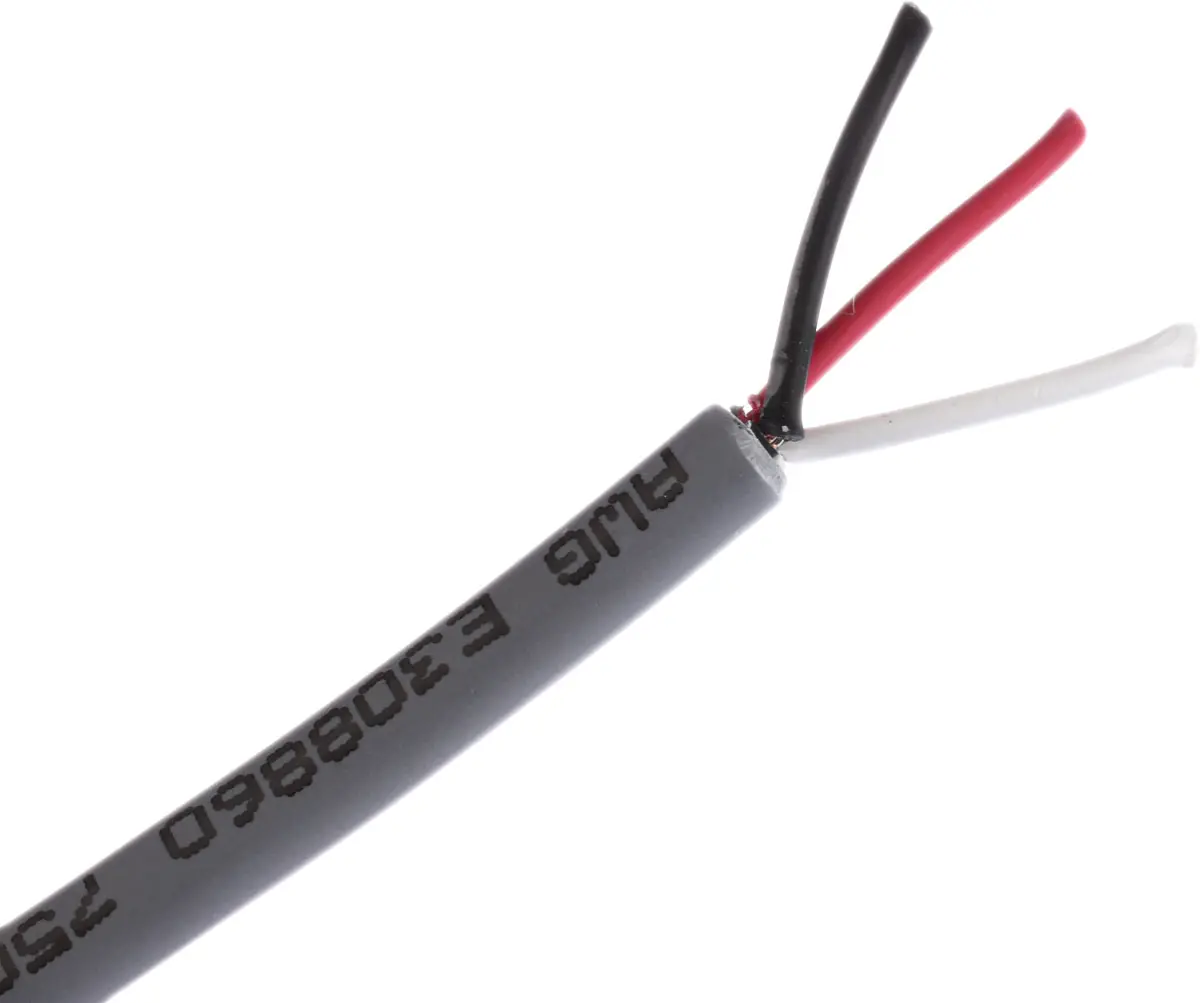 Produktfoto 1 von Alpha Wire Alpha Essentials LSZH Communication & Control Datenkabel 0,35 mm² Ø 4.01mm Kupfer verzinnt Schirmung LSZH