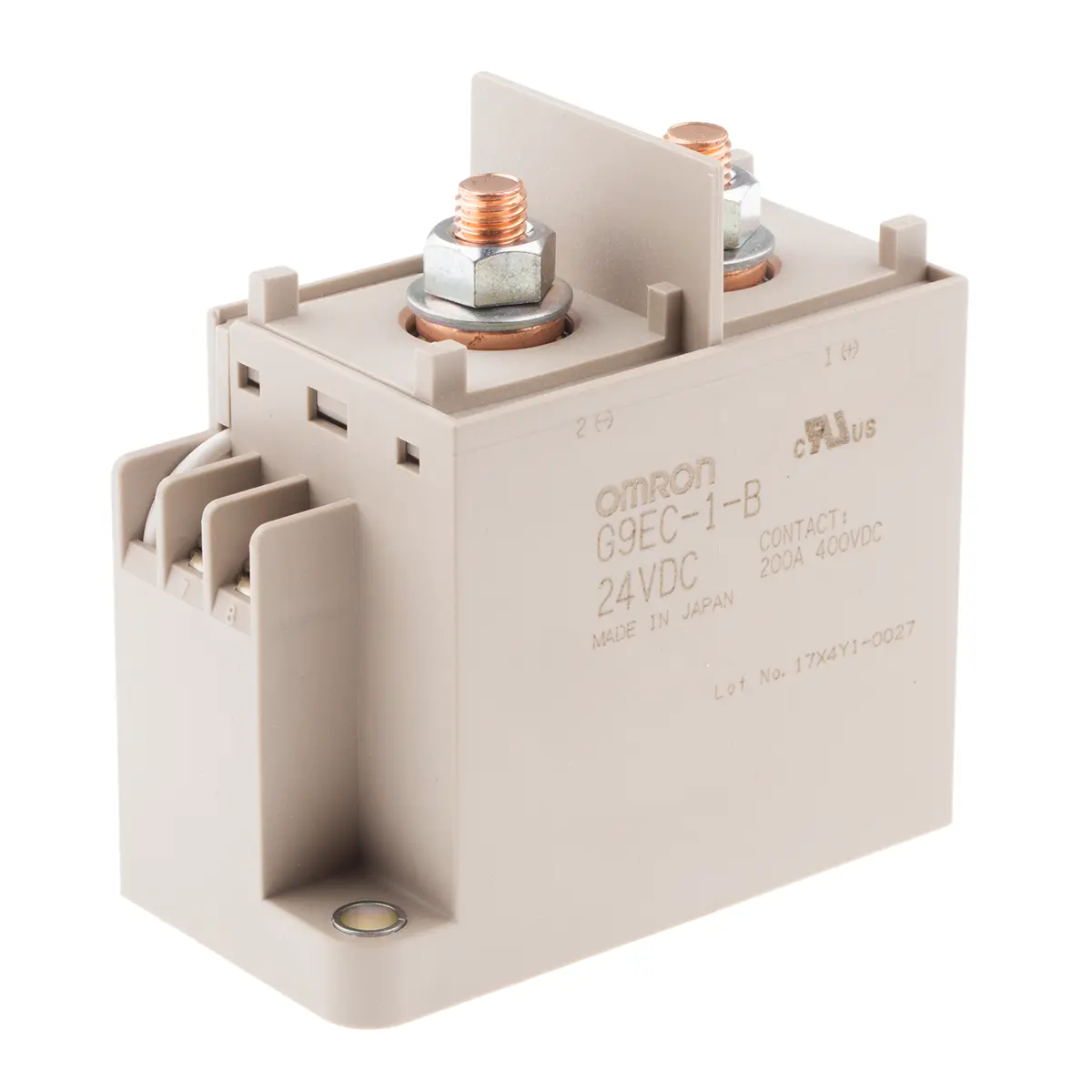 Produktfoto 1 von Omron G9EC 24V dc Spule 1-poliger Schließer SMD 200A 51,2Ω Monostabiles Relais